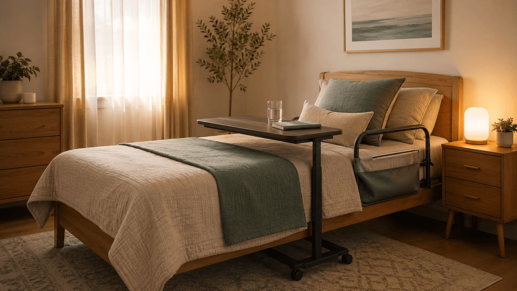 Bedroom — Easier rising, better support and safer nights.