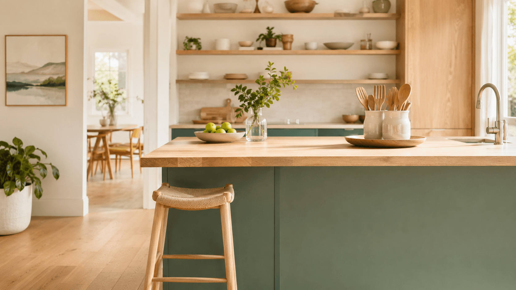 Kitchen — Less effort to open, hold, cut and prepare a meal.